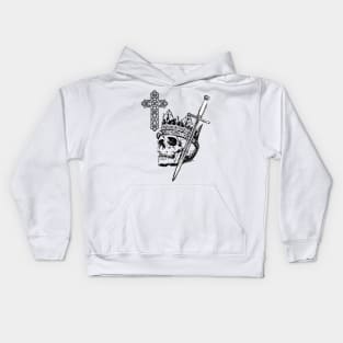 Crowned skull Kids Hoodie